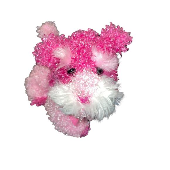 Vintage Ty Plush Dog Pinkys Glitters Stuffed Animal Nursery Decor Shower Gift 6” - Picture 12 of 12